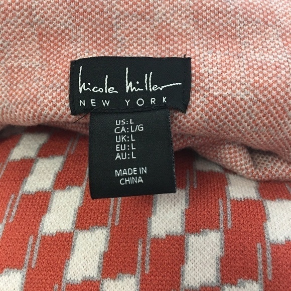 Nicole Miller Rayon Blend Checkered Knit Sleeveless Top Tank Sweater Versatile - Picture 10 of 13